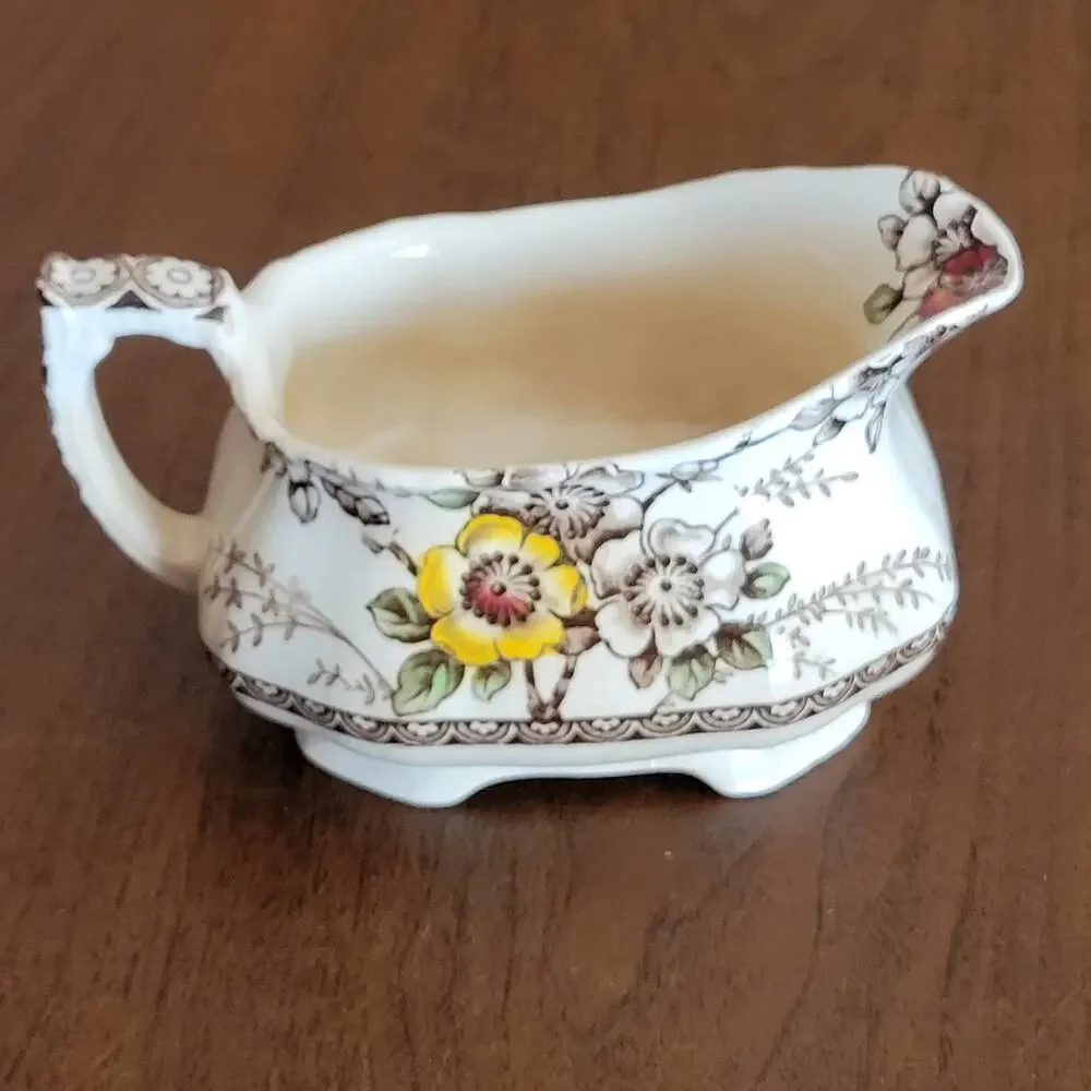 Vintage Alfred Meakin Medway Creamer Dish Floral England